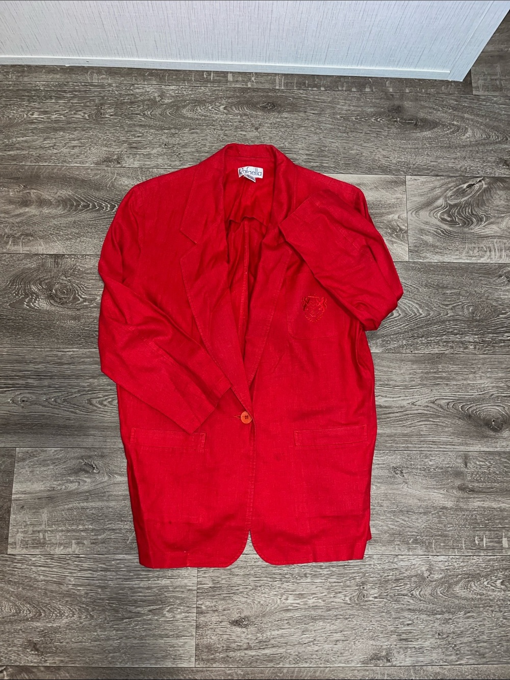 Women's Red Blazer Jacket - Unbranded